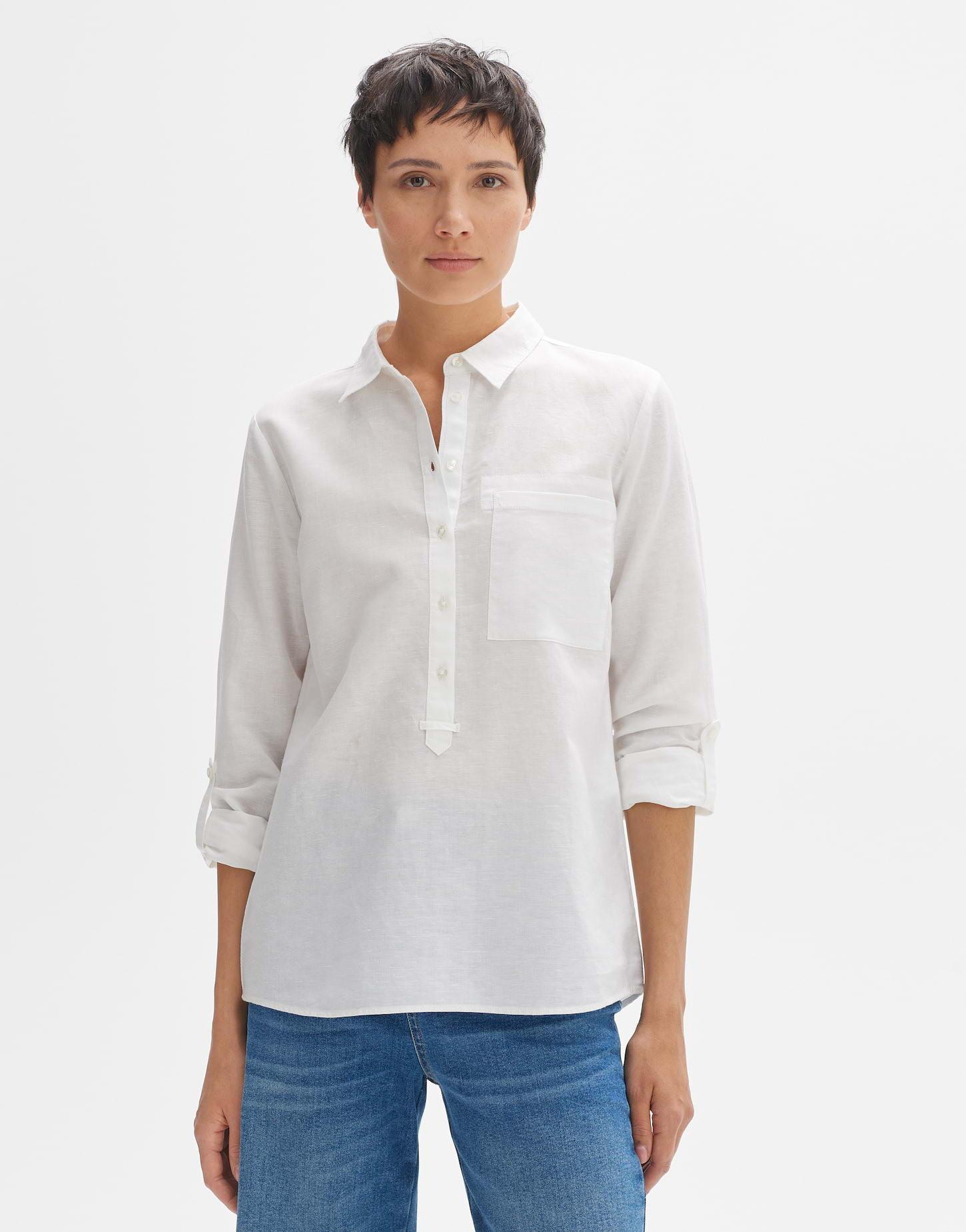 OPUS  Blouse en lin Freppa coupe droite 