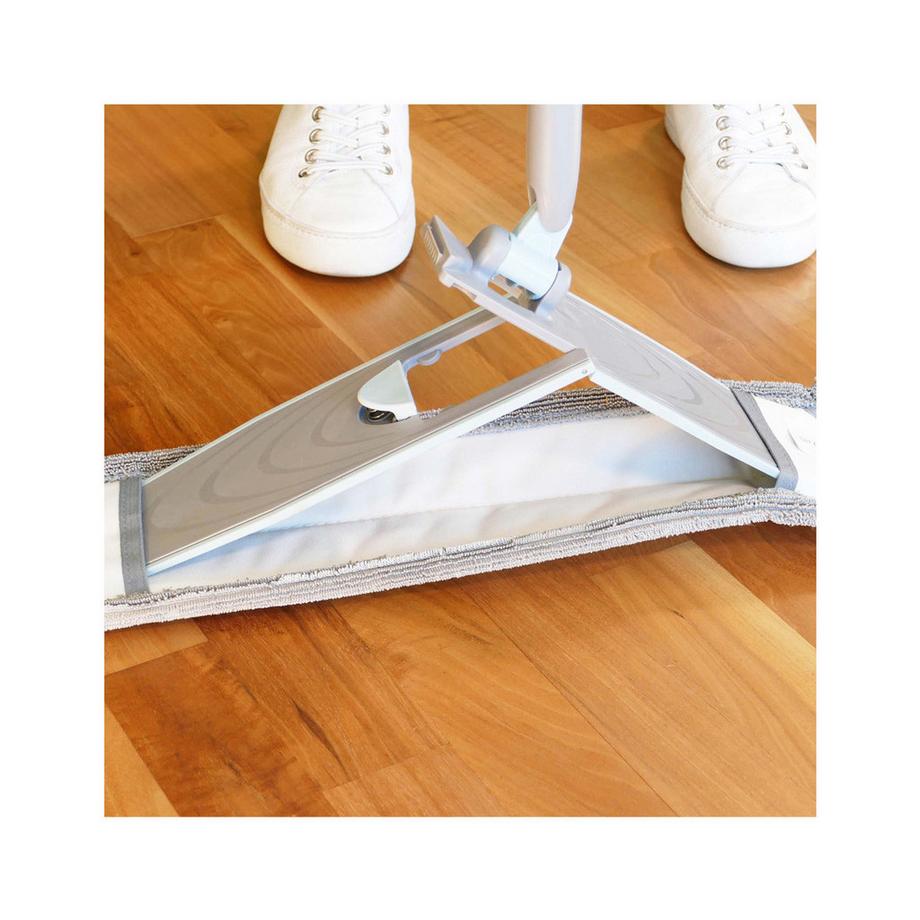 Calgonit  Support pliant (42cm) CrystalMop avec manche télescopique et housse de serpillière 