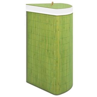 VidaXL Panier à linge d'angle bambou  