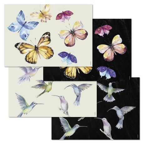 trendform Papiertischset FLY AWAY 4 Sujets à 12 Blatt  