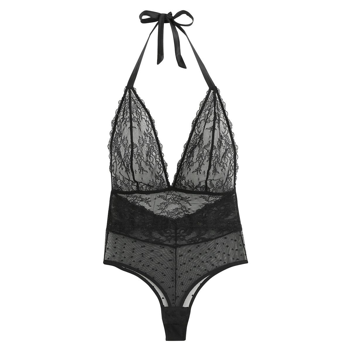 La Redoute Collections Body string en dentelle et tulle  