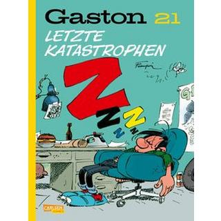 Gaston Neuedition 21: Letzte Katastrophen Franquin, André; Le Comte, Marcel (Übersetzung) Copertina rigida 