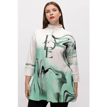 Sweatshirt, Ziersteine, Egg-Shape, Stehkragen, Halbarm