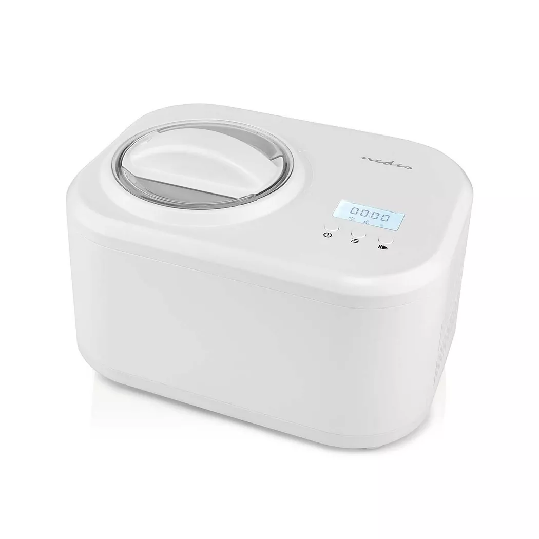 Nedis – Eismaschine 1L mit LCD-Display, Weiss
