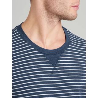 Schiesser Pyjama Kurzarm Gestreiftes Oberteil und Shorts Set  