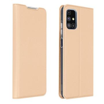 Klapphülle Samsung Galaxy M51 Rosegold