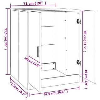 VidaXL Armoire de machine à laver  