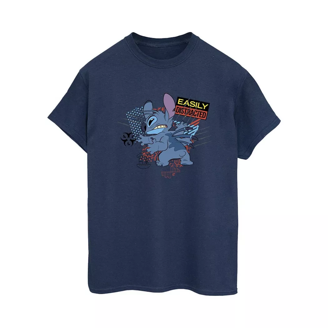 Disney - Easily Distracted TShirt, für Damen, Marine, Größe 3XL