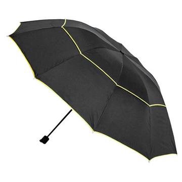 Regenschirm, Kompakt - 130 cm - Schwarz / Gelb