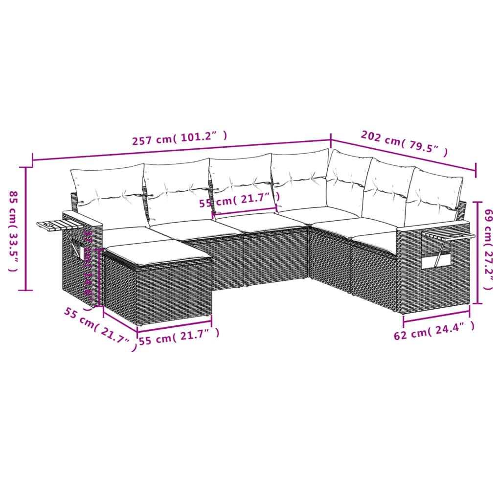 VidaXL Garten sofagarnitur poly-rattan  