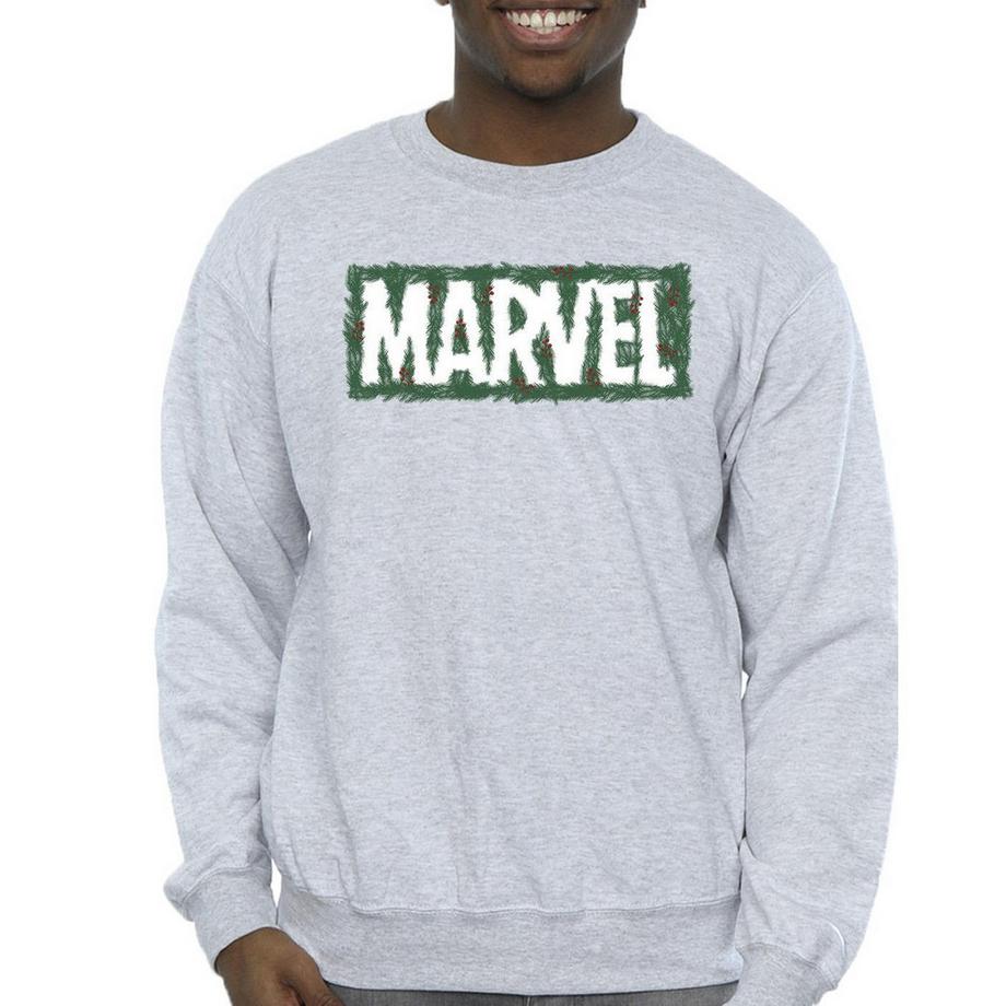 MARVEL Logo Print Regular Fit Felpa  