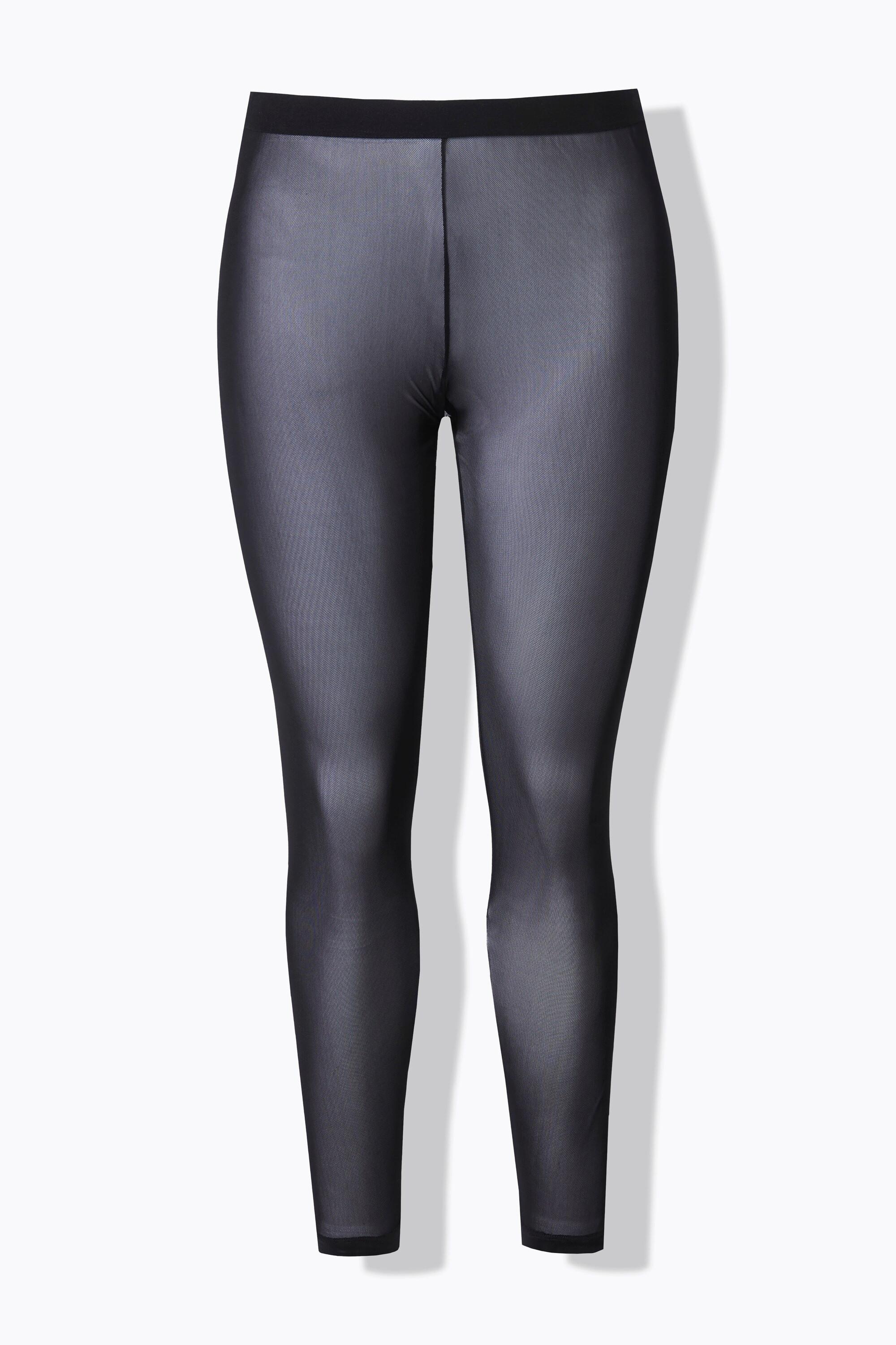 Ulla Popken Leggings Rete Ouvert Apertura Cavallo  