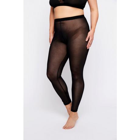 Ulla Popken Leggings Rete Ouvert Apertura Cavallo  