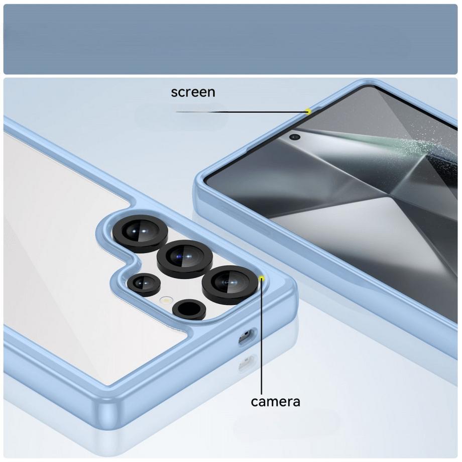 Cover-Discount  Galaxy S25 Ultra - Coque acrylique protective avec bords surélevé 