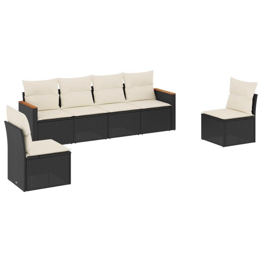 set divano da giardino Polirattan