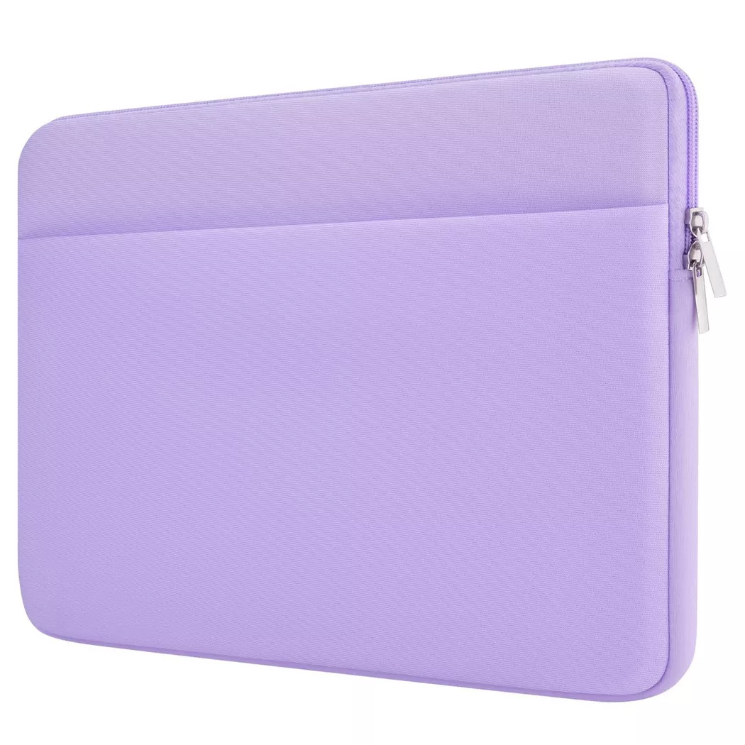 Only-bags.store - Laptoptasche mit Reißverschluss-Zubehörtasche, für Damen, Violett Bedruckt, One Size