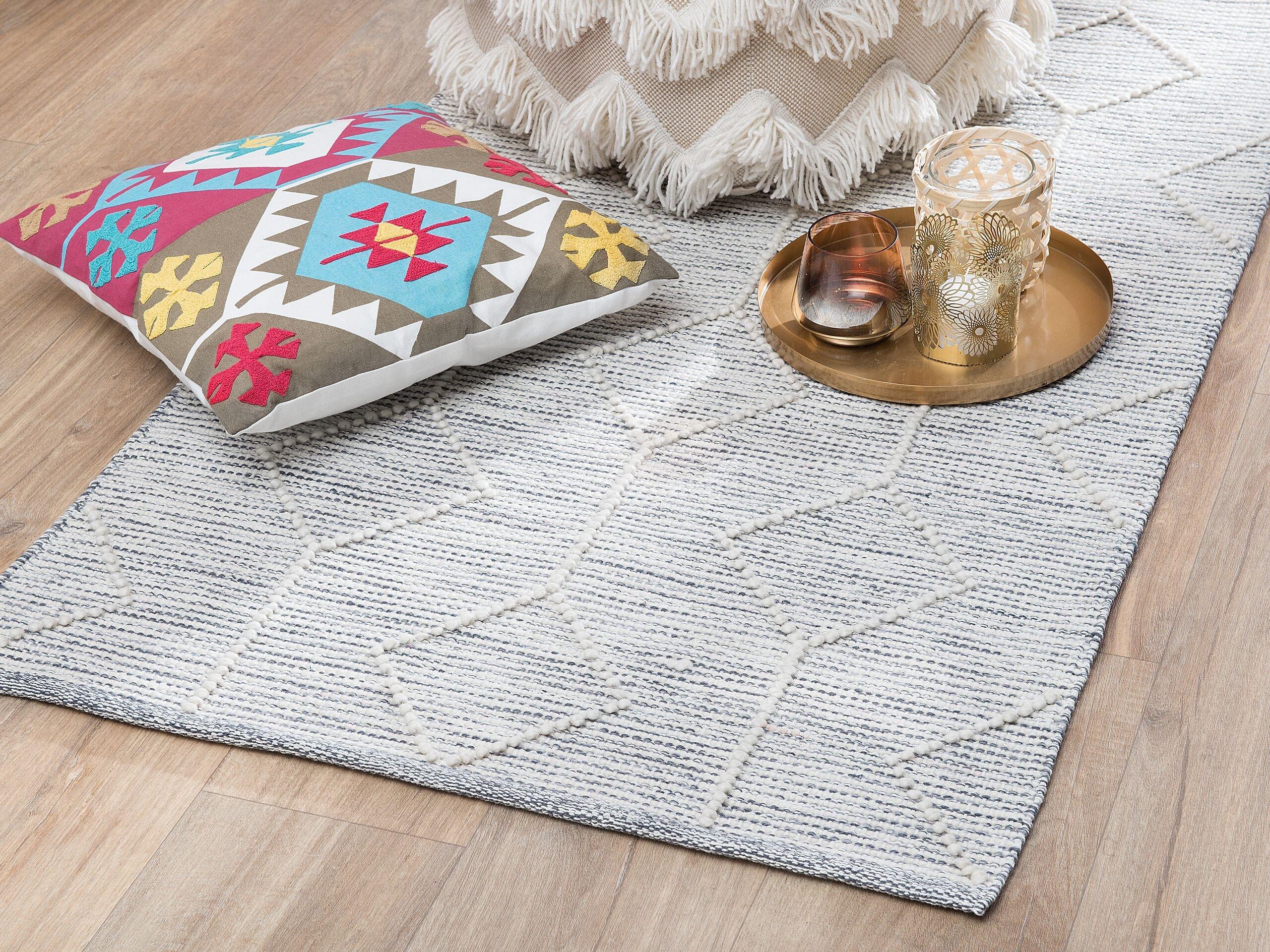 Beliani Tapis en Laine Moderne EDREMIT  