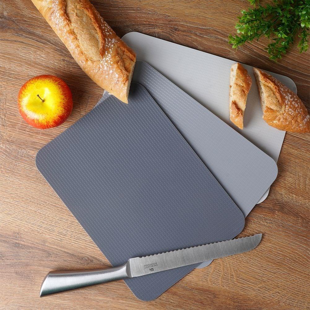 ALPINA Planches à découper flexibles : faciles à plier et à transférer les ingrédients  