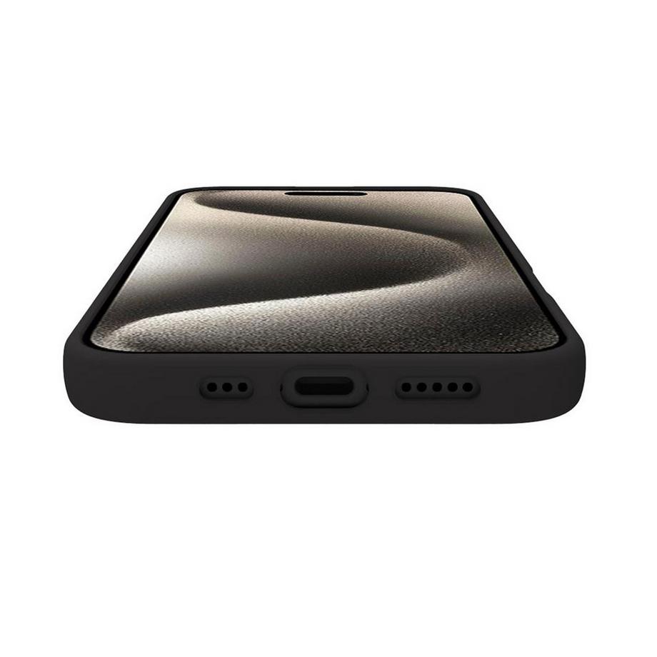 Celly  Cromomag Weiche Gummihülle MagSafe kompatibles iPhone 16 Pro Schwarz 