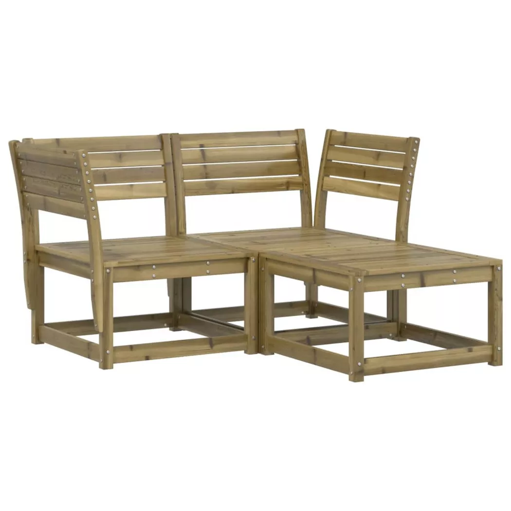 VidaXL - Garten sofagarnitur imprägniertes kiefernholz, One Size, Braun