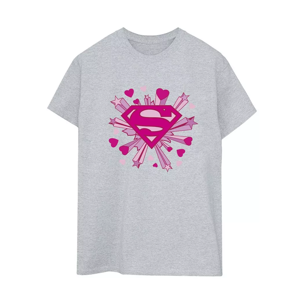 DC COMICS - TShirt, für Damen, Grau, Größe L