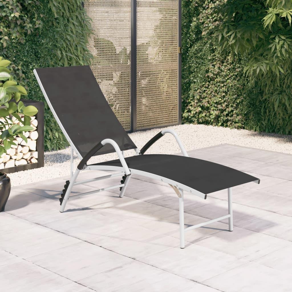 VidaXL Chaise longue aluminium  