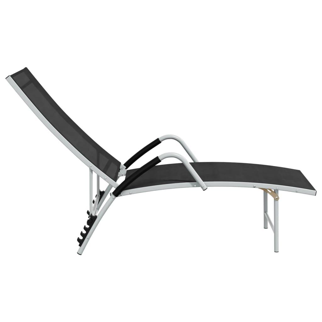 VidaXL Chaise longue aluminium  