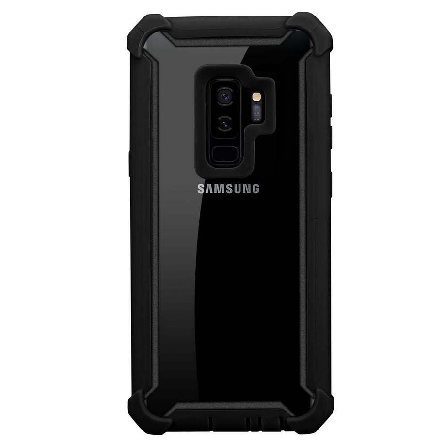 Cadorabo  Hülle für Samsung Galaxy S9 PLUS 2-in-1 TPU Silikon-Rand Glas-Rücken 