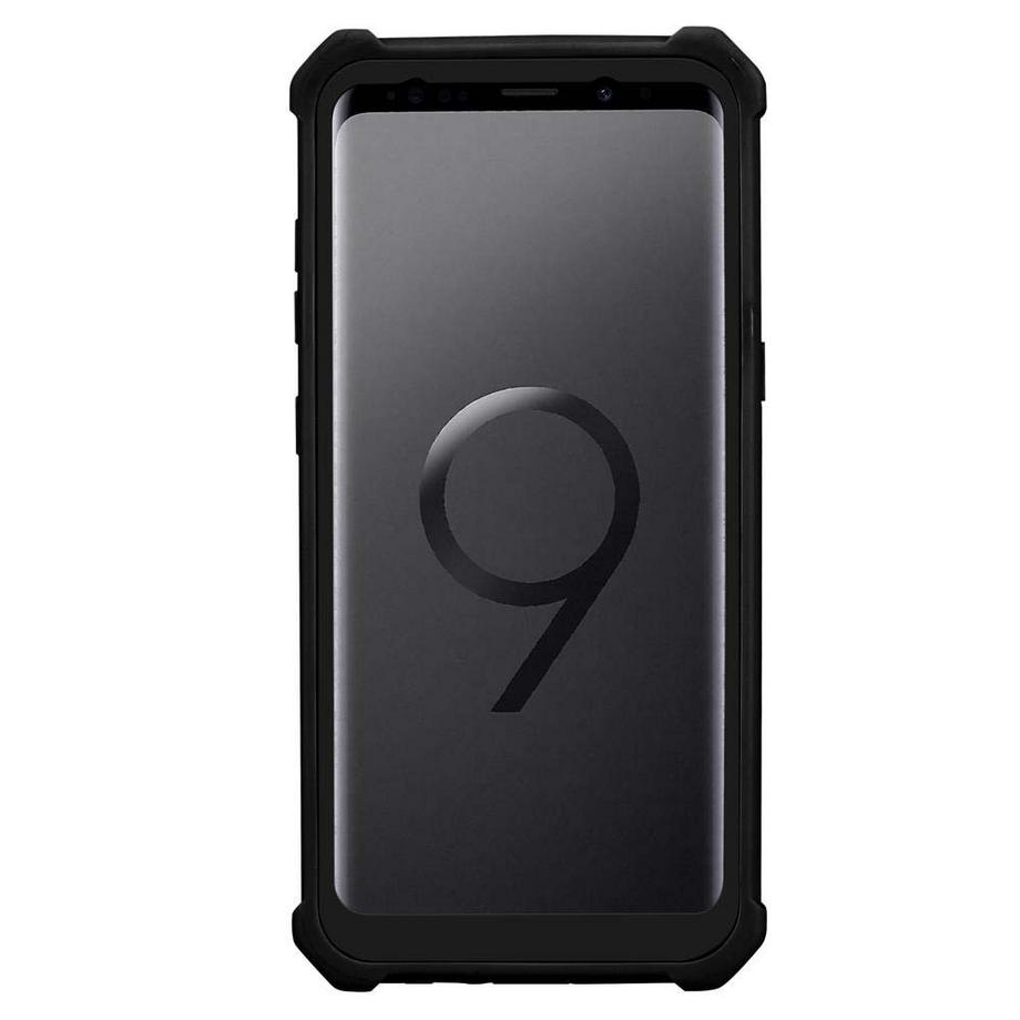 Cadorabo  Hülle für Samsung Galaxy S9 PLUS 2-in-1 TPU Silikon-Rand Glas-Rücken 