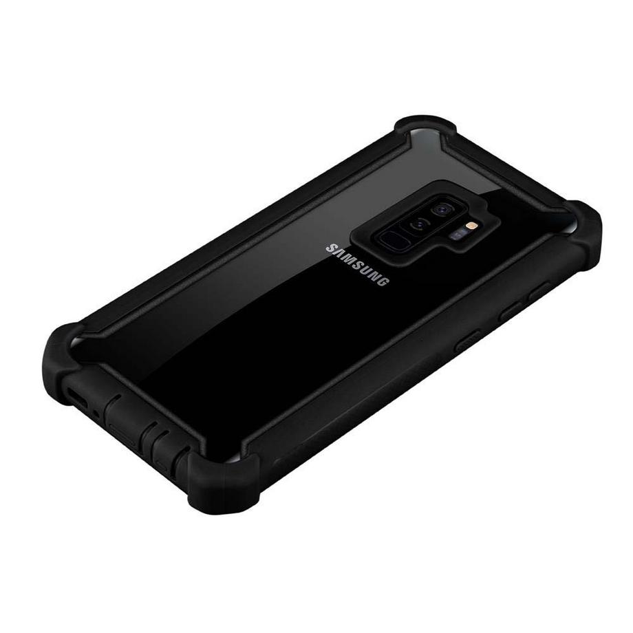 Cadorabo  Hülle für Samsung Galaxy S9 PLUS 2-in-1 TPU Silikon-Rand Glas-Rücken 