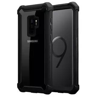 Cadorabo  Hülle für Samsung Galaxy S9 PLUS 2-in-1 TPU Silikon-Rand Glas-Rücken 