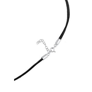 Elli  Halskette Choker Velour Leder Bead 