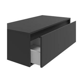 Vente-unique Mobile sotto lavabo sospeso Antracite 94 cm - TEANA II  