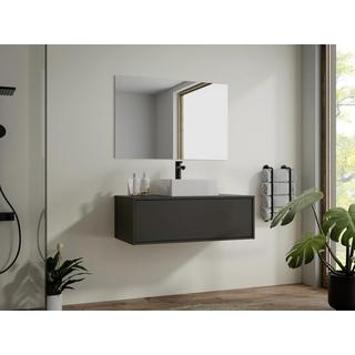 Vente-unique Mobile sotto lavabo sospeso Antracite 94 cm - TEANA II  