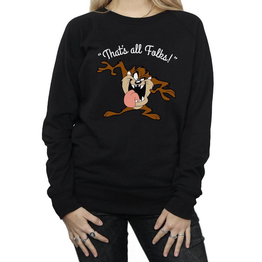 LOONEY TUNES That's All Folks Tasmanian Devil Sweatshirt  