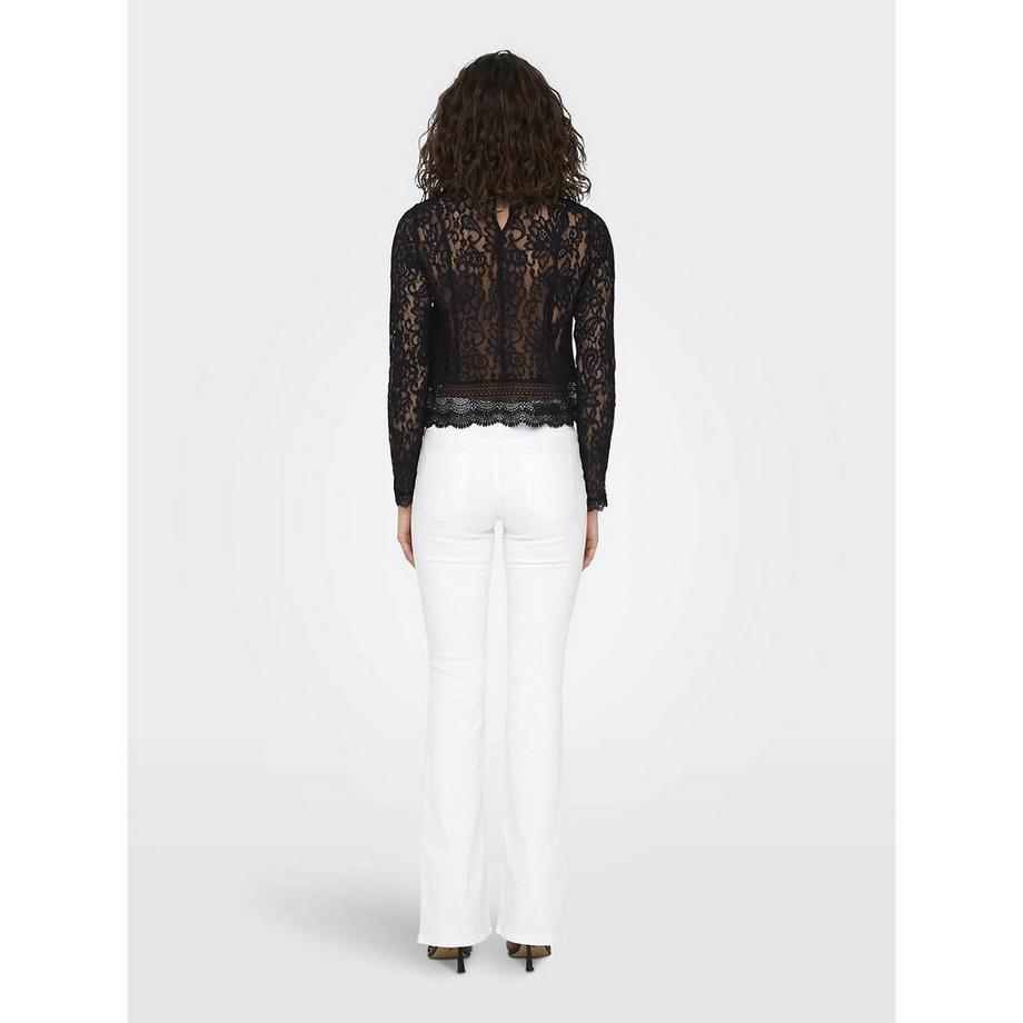 ONLY Blouse courte en dentelle  