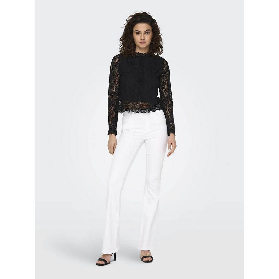 ONLY Blouse courte en dentelle  