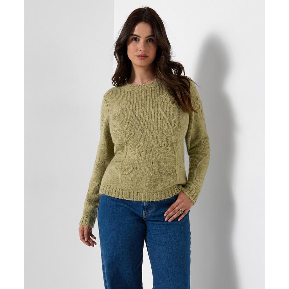 Tallulah Pullover mit Blumenstickerei