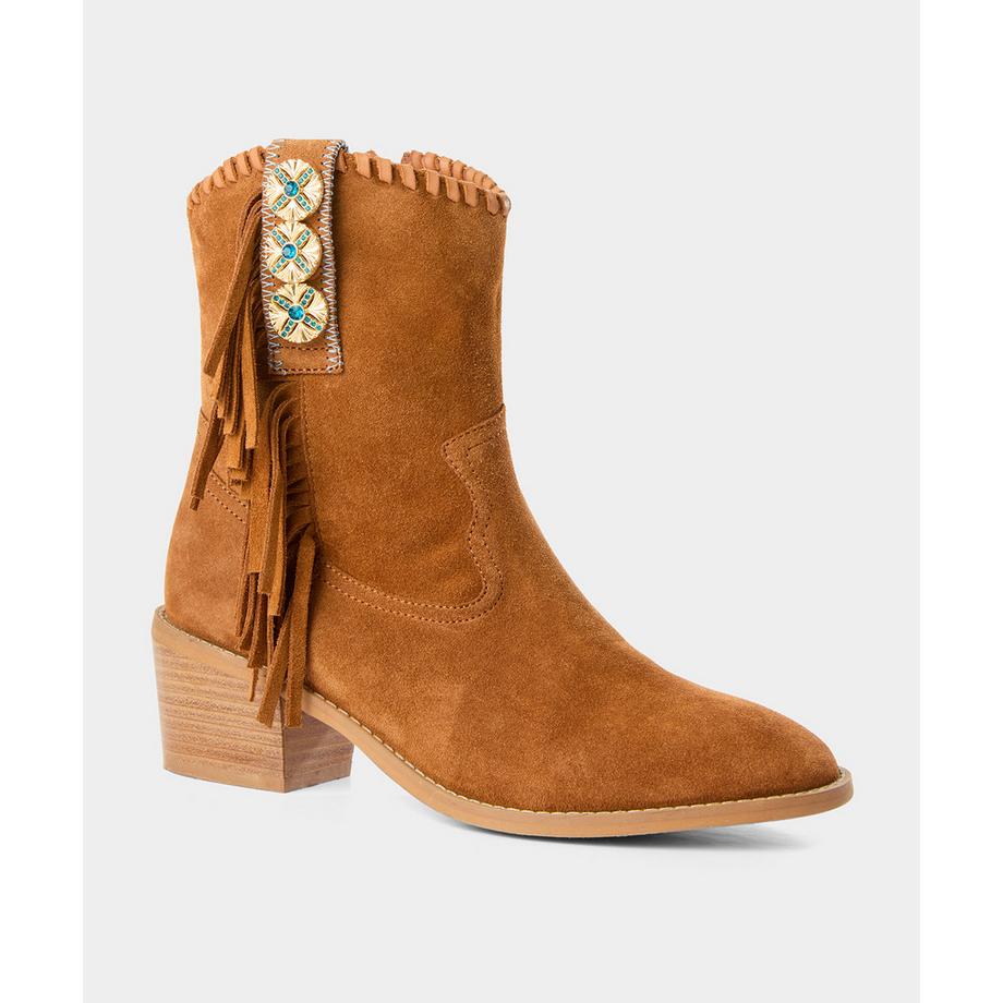 Joe Browns Western Veloursleder Stiefel mit Fransen  