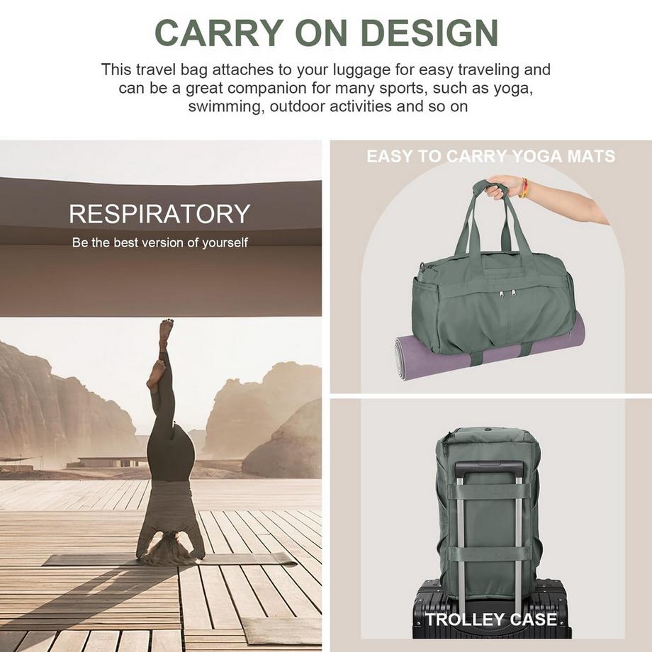 Only-bags.store Sac de sport avec compartiment à chaussures sac de voyage weekender bagage à main  