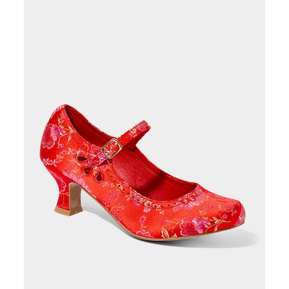 Joe Browns Satin Jacquard Mary Jane Absätze  