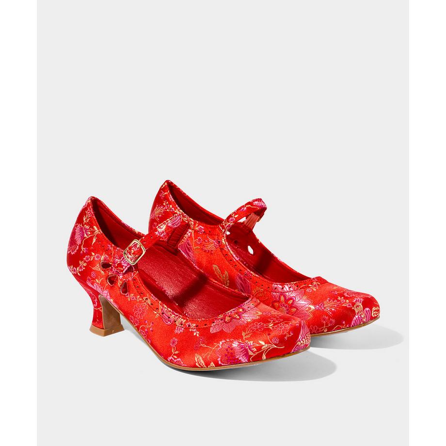 Joe Browns Satin Jacquard Mary Jane Absätze  