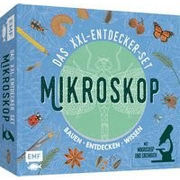 Das XXL-Entdecker-Set - Mikroskop: Mit Mikroskop, Linsen und Objektträgern + Sachbuch mit faszinierenden Experimenten