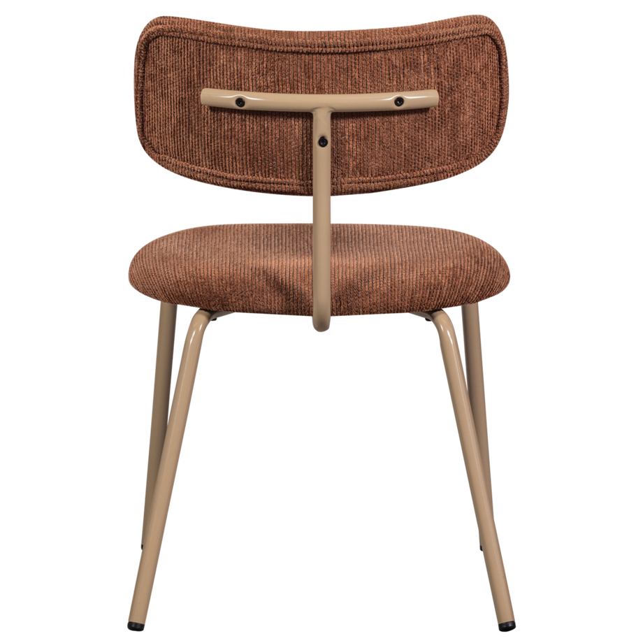 mutoni Chaise de salle à manger Travis marron  