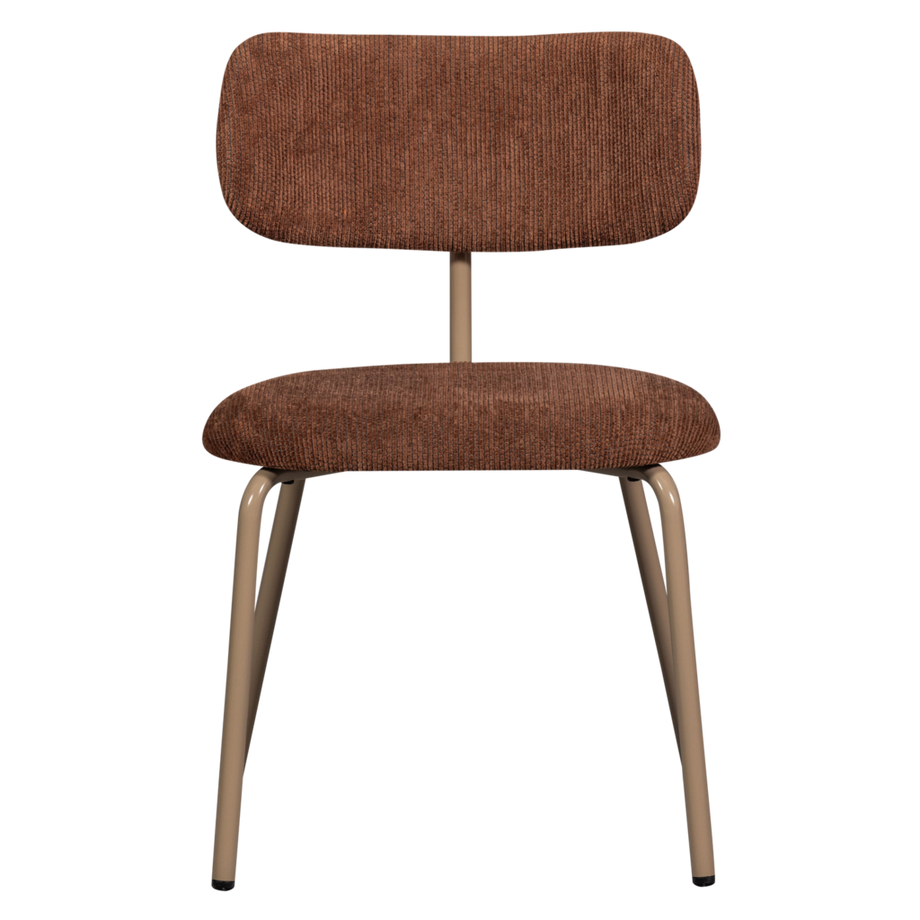 mutoni Chaise de salle à manger Travis marron  