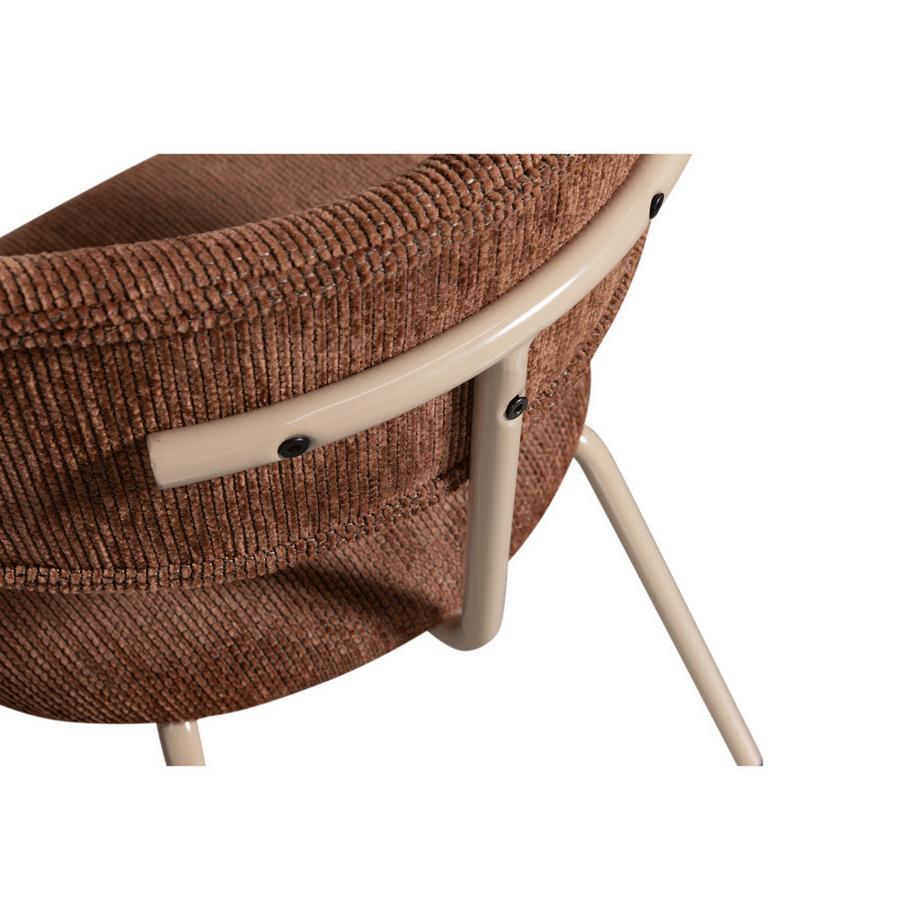 mutoni Chaise de salle à manger Travis marron  