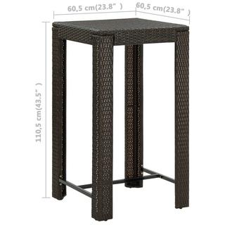 VidaXL Bar-set poly-rattan  