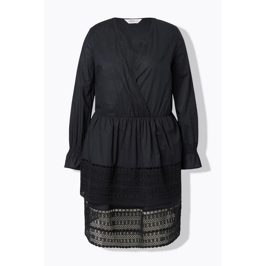 Studio Untold Tailliertes Kleid Volants Spitze  