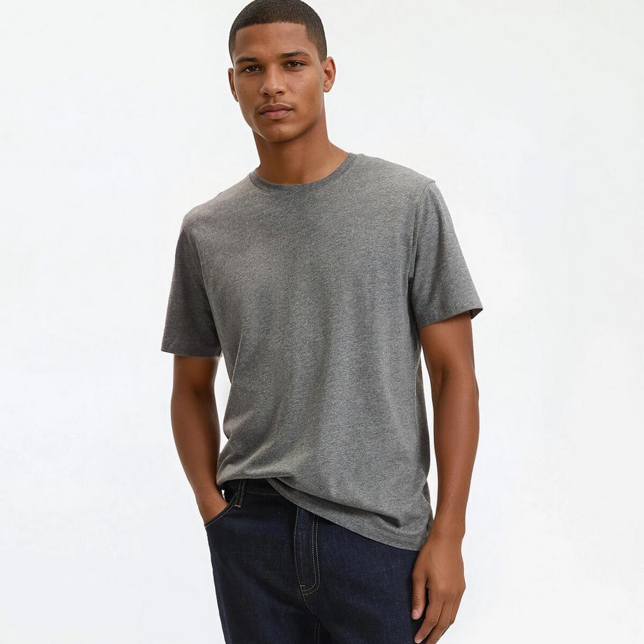 T-shirt col rond manches courtes