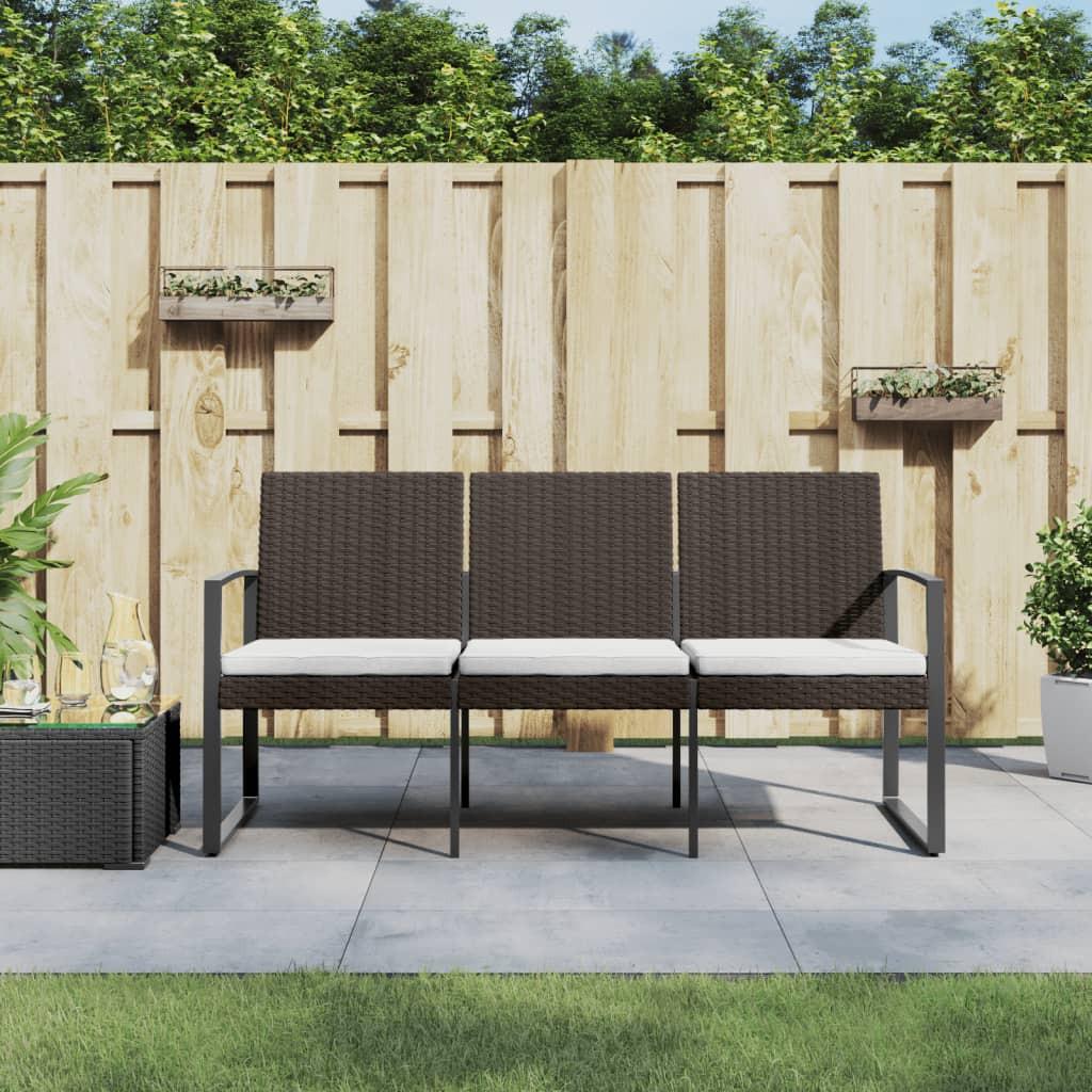 VidaXL Banc de jardin à 3 places polypropylène  